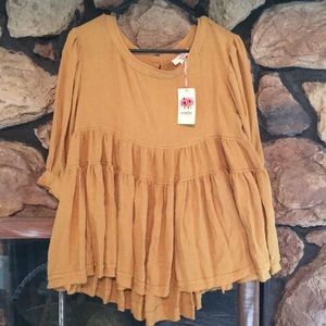 Mustard rustic tunic